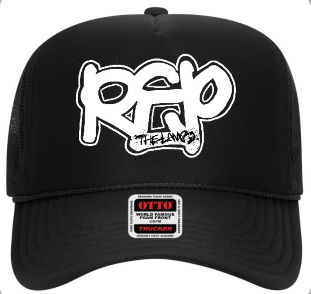 Rep Throwie Trucker Hat - Black