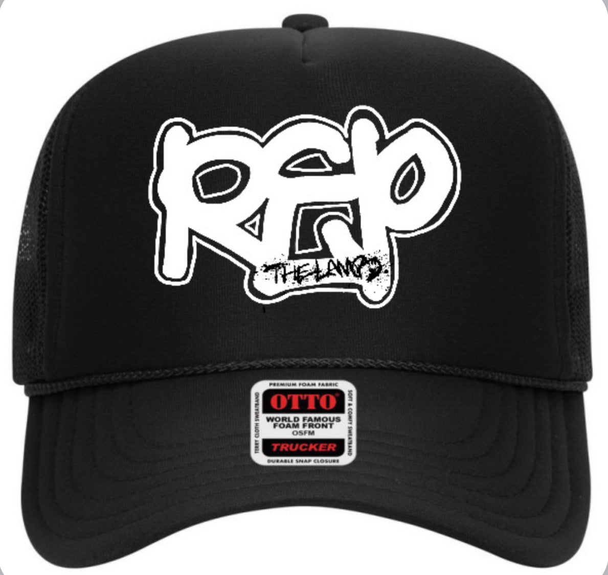 Rep Throwie Trucker Hat - Black