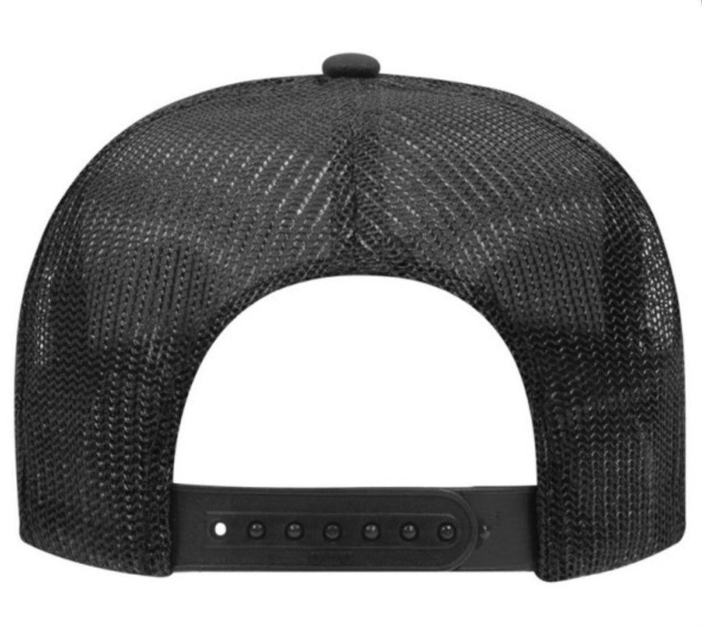 Rep Throwie Trucker Hat - Black