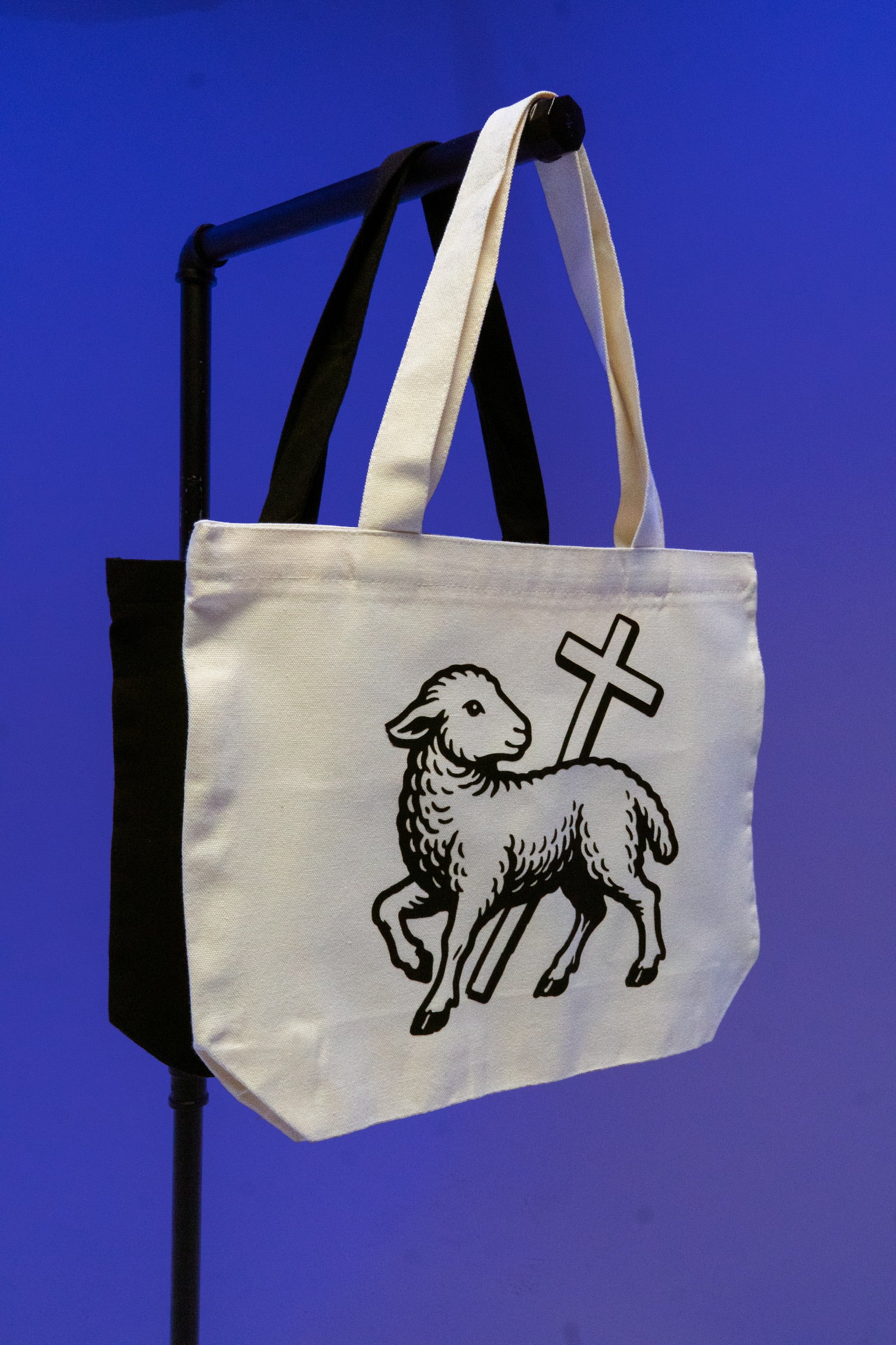 Rep The Lamb Bible Bag - Cream