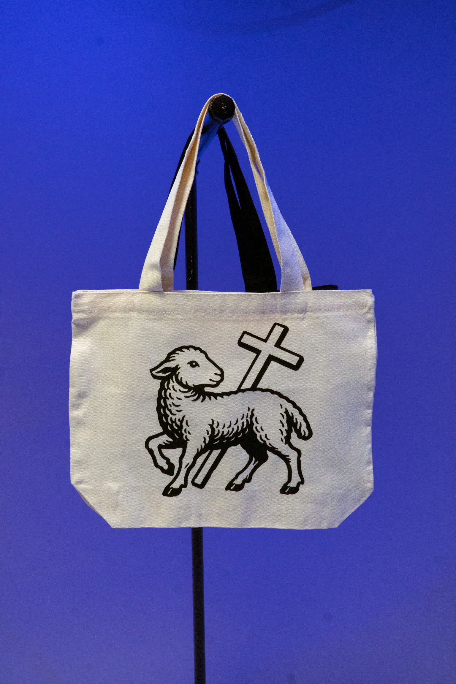 Rep The Lamb Bible Bag - Cream