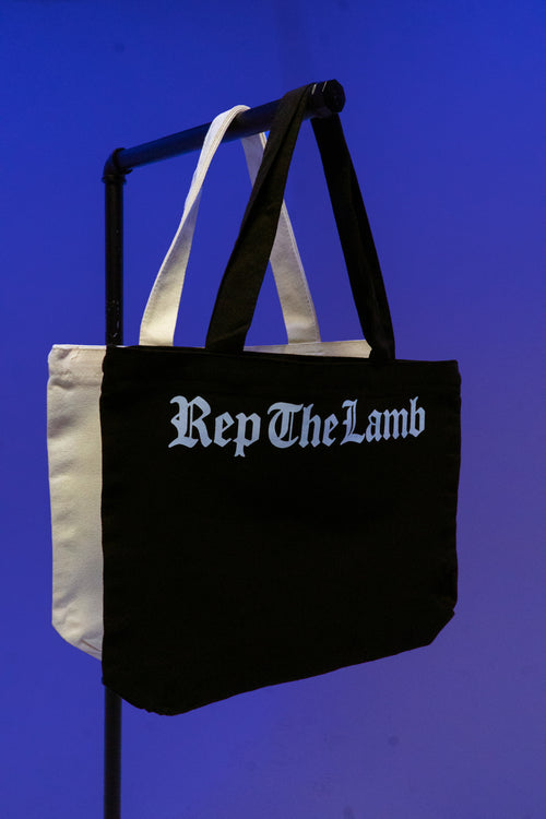 Rep The Lamb Bible Bag - Black